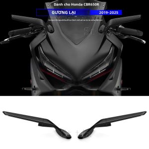 Bộ Gương Chiếu Hậu Chỉnh Được Kiểu Stealth Dành Cho Honda CBR650R 2019-2024 Gương Cánh CNC Gương Thể Thao Gương Chiếu Hậu Bên & Phụ Kiện