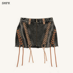 SMFK | Celebrity Style Design Short Denim Skirt