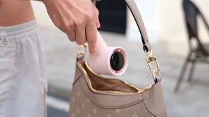 MAYSSHOP Portable Mini Fan USB fast charging LED Digital Display 100 Adjustable Speed Handheld Turbo Fan N68