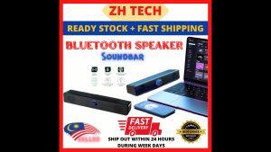 Mini Speaker Bluetooth 5.0 PC Computer Desktop Soundbar Audio USB Laptop Portable Wireless Sound Bar Stereo Wired 扬声器 蓝牙音响 Home Theater Surround Loudspeaker Music Player Amplifier Multimedia Subwoofer Smart TV Multimedia Komputer 4D Hi-Fi Sound