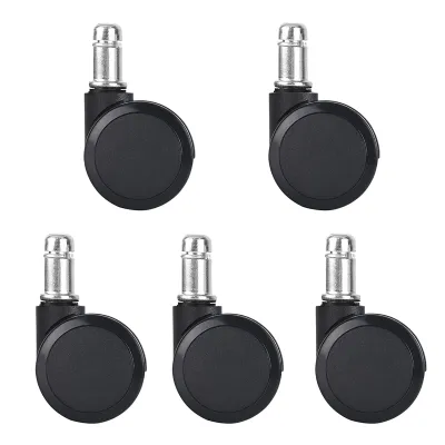 5pcs 2 inch Universal Swivel Caster Wheels Replacement Gaming Chair Office Chair Casters Trolley Rollers Furniture Hardware