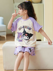 ANZHAOQI | Fashion Princess Style Cotton Childrens Pajama Set