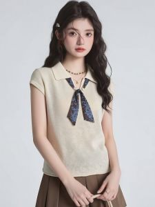 AIYITI | Neck Scarf Design Tunic Top Slimming Cover Stomach Big Size Womens Blouse