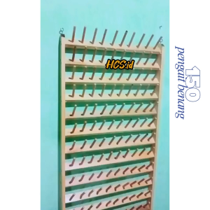 Rak Benang obras 150 Stik Kapasitas Benang Besar 3000 dan 5000 Yard | Rak Benang Kayu