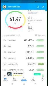 Cân Điện Tử sức khoẻ Kết Nối Bluetooth Phân Tích Chỉ Số Cơ Thể - Cân Sức Khỏe phân tích chỉ số cơ thể hàng chính hãng tặng thước dây