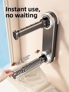 youqin | Multi-functional Telescopic Wall-mount Suction Hanger