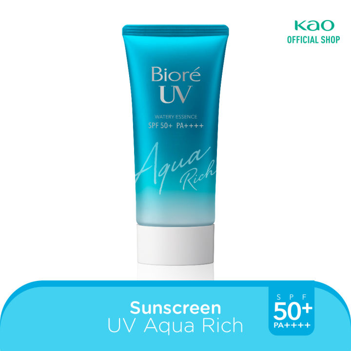 Biore UV Aqua Rich Sunscreen Untuk Melindungi Kulit SPF 50 PA++++ Waterproof 50gr  - Skincare Wajah Sunblock