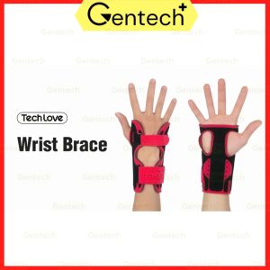 Tech Love Carpal Tunnel Wrist Brace Adjustable Aluminum Wrist Support Splint For Day & Night