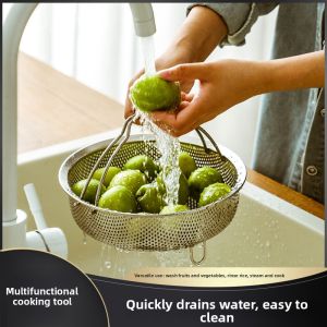Multipurpose Stainless Steel Steaming Basket Drip Tray