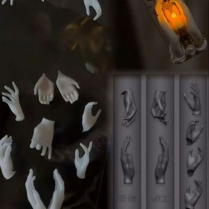 other | 1pc Fatimas Hand Nail Art Mold 3D Transparent Silicone Mold for DIY Nail Decoration And Artistic Jewelry