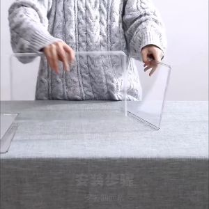 GREENSINDOOR Transparent Basketball Shoe Box Magnetic Suction Door Thickened Plastic Storage Holder Detachable Dustproof Shoe Storage Boxes Wholesale