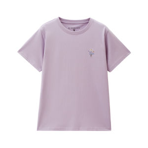 Giordano | Cotton Embroidered Forest Style Round Neck Short Sleeve T-shirt