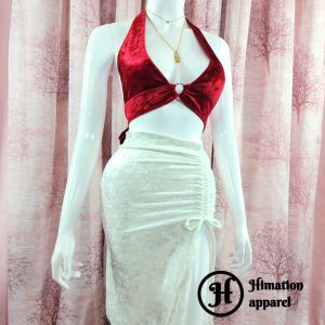 Yve terno Party velvet dress