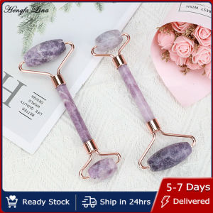 Hengfa Lina 1pc Jade Roller Facial Beauty Roller Natural Jade Massager For Face Eyes Neck Relieve Fine Lines Wrink Women Skin Care Massager