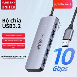 YUEYUZHE | Hub USB3.2 Cao Tốc 10G với Nguồn Điện Type-C