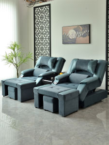 Electric Foot Massage Sofa Spa Water Therapy Couch Pedicure Chair Foot Bath Parlor Furniture New Chinese Style Customizable