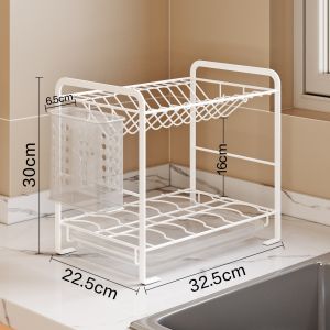 Kitchen Drying Rack for Dishes Narrow Design