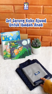Set Sarung Koko Ajwad GRATIS Peci Rajut by Little Zizu
