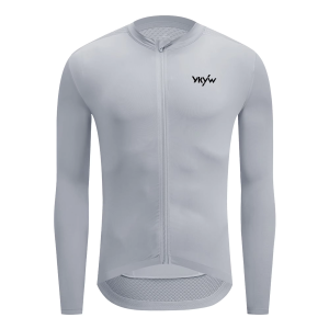 YKYWBIKE | YKYWBIKE Cycling Jersey Pro Team Long Sleeve Lightweight Spring Road Bike Shirt MTB Bicycle Jersey Full Sleeve YKK Zipper