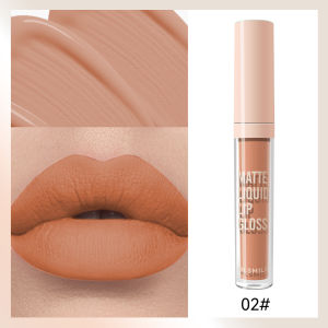 Waterproof Nude Lip Gloss 7Colors Lasting Velvet Matte Liquid Lipstick Moisturizing Non-stick Cup Lip Glaze Lip Makeup Cosmetic