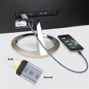 4K60Hz Type-C to HDTV Adapter Audio Video Converter for Mac Mobile USB C Female to HDTV Male Compatible with TV Monitor