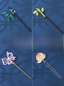 Handmade DIY Hairpin Brooch Hanfu Traditional Costume Accessories Cultural Heritage Warm-Up Activity Gift Material Pack