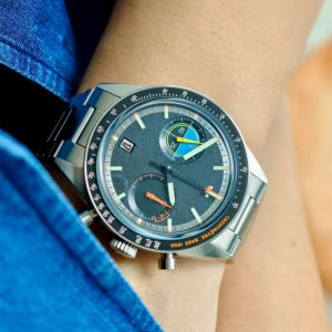 CILOA black round watch mens 2025 new trend fashion casual high-quality gift for boyfriend quartz watch waterproof