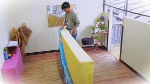 Sprei katun motif marbel pink aesthetic anti geser king size motif ma LP