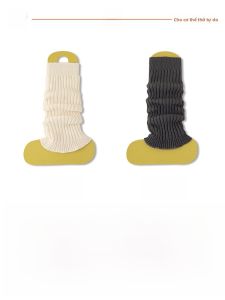 JINGCHI | Tất ống bảo vệ đầu gối dày dặn cho nữ mùa đông Y2K dệt kim bảo vệ đầu gối ấm áp tất ống đi bộ trên tuyết tất ống