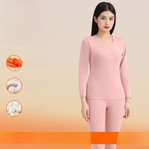 Bộ đồ lót nữ MiiOW giữ nhiệt cổ cao lót lông cừu dày ấm áp