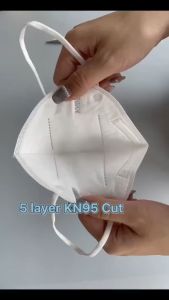 YOTTOY 100Pcs 5Ply KN95 Face Mask Disposable Respirator Masks Anti-virus Anti-particle Protective Cover