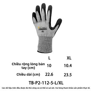 Toughbuilt | Găng Tay Bảo Vệ Cắt Chống Mài Mòn Chạm Màn Hình
