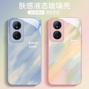 เคสโทรศัพท์มือถือแบบกระจกเคลือบดีไซน์ลาย Graffiti สำหรับ Honor Play 50 plus 40 plus 30 plus 20A 20 pro สำหรับผู้หญิง ป้องกันการตกหล่น