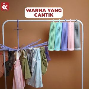 Indokurnia Gantungan Jemuran Baju Bayi Pastel