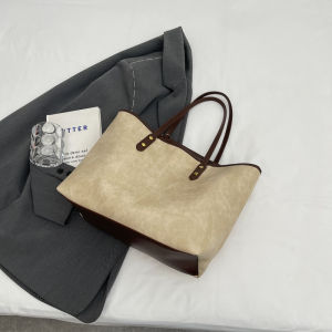 Korean Style Large Capacity Commuter Tote Bag Womens Casual Shoulder Bag Fashionable And Versatile for Work And Leisure