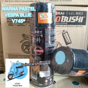 Pilok Cat Semprot Samurai Pastel Biru Vespa Blue V745 745 Paint Kurobushi 400ml