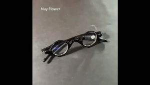 MAY FLOWER | May Flower TR90 Tiny Reading Glasses Mens Eyeglasses Frame Retro Anti Blue Round Eyeglasses Smart Mens Glasses For Reading +4