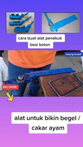 Alat tekuk besi Penekuk Besi Begel Cakar Ayam Ukuran 4 - 12 MM Besi Beton Nako Ulir Plat Strip
