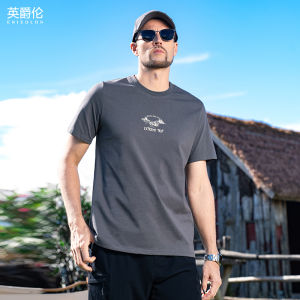 Enjeolon | Outdoor Summer T-shirt Heavyweight Long-staple Cotton Printed