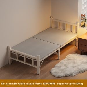 Single Double Use Foldable Bed Iron Material