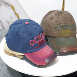 TOPI BASEBALL LOGO OCEAN 1387 ONE HAPPY ISLAND / TOPI FASHION PRIA DAN WANITA - MF-206
