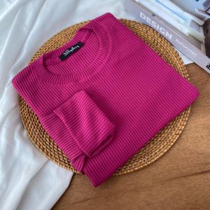 KAOS PANJANG WANITA POLOS WAFLE PREMIUM