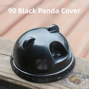 Paper Cup Plastic Lid Cross Flat CoverDisposable Cola Cup Lid Milk Tea Universal Plastic Cup Lid Kitchen Dining Utensils