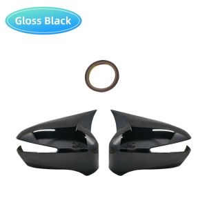 For Honda Civic 8th gen 2006-2012 Carbon Fiber Car Rear View Door Wing Mirror Side Mirror Cover Caps Shell Case Car styling