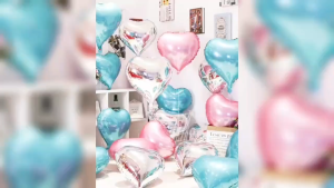 10PCS 18 Inch Heart Foil Balloon for Party Birthday Wedding Celebration and Balloon Bouquet Decor