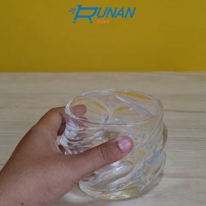 Gelas Kaca 300 ml Wine Glass Gelas Minum Whisky Cocktail Unik 300ml