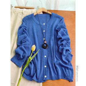 XIAOER | Breathable Soft Tencel Linen Hollow Knitted Sweater