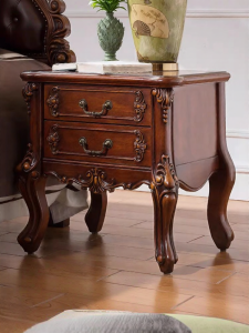 Vintage Solid Wood Drawer Nightstand