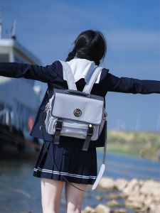 Original Jk Uniform Large Capacity School Bag Double Shoulder Versatile College Style Student Backpack WuDong Small Shop