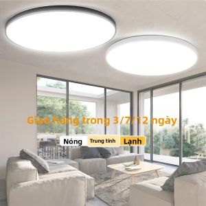 Đèn LED Panel 110V Mỏng Tròn 30W 18W Đèn Âm Trần Trắng Ấm Cho Phòng Khách Phòng Ngủ-Đèn LED Âm Trần Hiệu Quả Năng Lượng